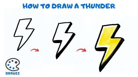 How To Draw Thunder Youtube