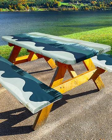 Amazon Picnic Table Cover With Bench Covers Ft Pcs Waterproof