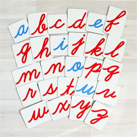 Montessori Cursive Alphabet