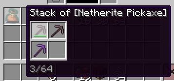 how to grab a stack of items in minecraft java