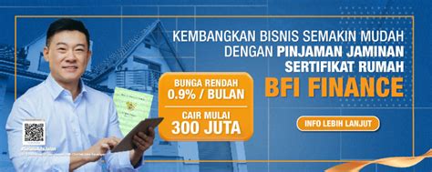 Pinjaman Jaminan Sertifikat Rumah BFI Finance