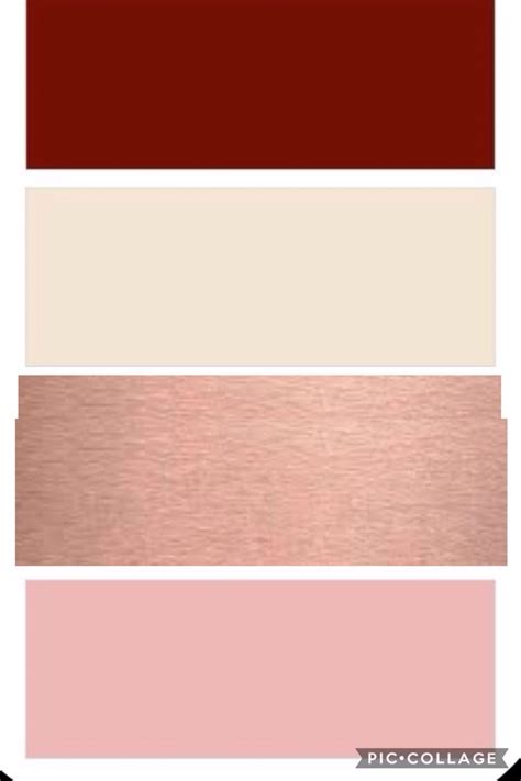 Burgundy Ivory Rose Gold And Blush Wedding Color Swatch Smith