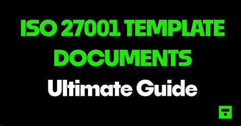 Iso 27001 Templates Ultimate Guide