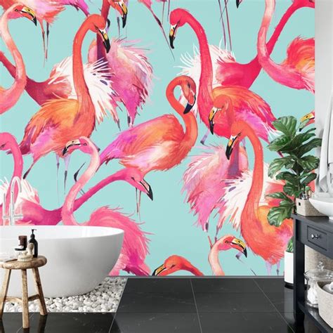 Fotobehang Flamingo S Bol