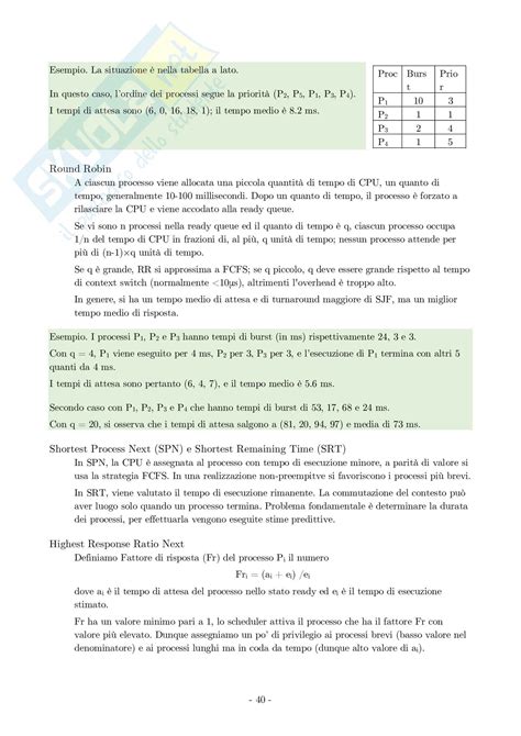 Lezioni E Nozioni Per L Esame Universitario Di Sistemi Operativi