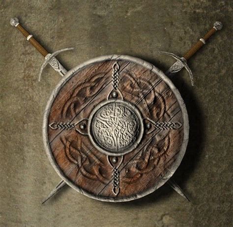 Shield And Swords 3d Weapons Pinterest Sword Celtic Shield And