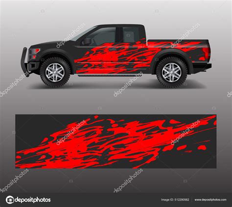 Modern Design Truck Graphics Vinyl Wrap Vector Stock Vector Image by ...