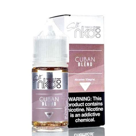 Cuban Blend Nic Salt Version Naked 100 E Juice E Liquids