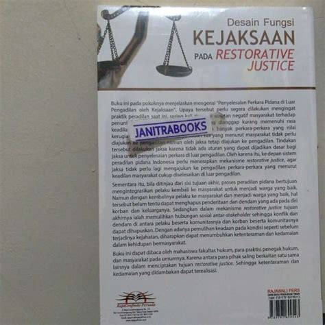 Jual Buku Desain Fungsi Kejaksaan Pada Restorative Justice Bambang