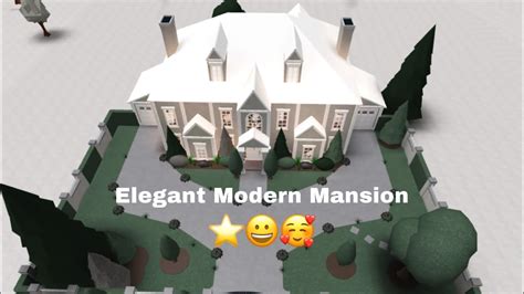 Elegant Modern Mansion Bloxburg 250k Read Description Youtube