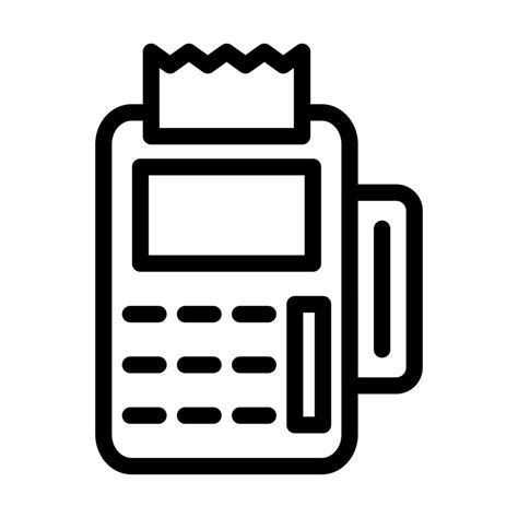 Pos Terminal Icon Design 19507886 Vector Art at Vecteezy