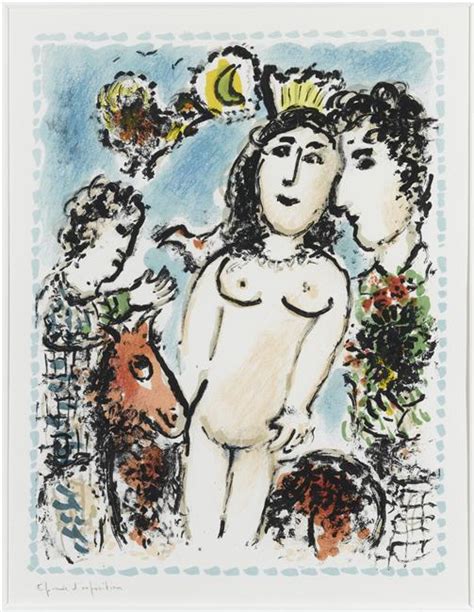 Coronated Nude 1984 Saint Paul De Vence France By Marc Chagall Artchive