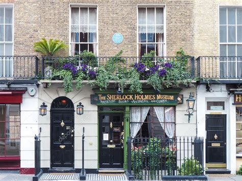 Sherlock Holmes house and museum in 221b Baker Street, London – Stock ...