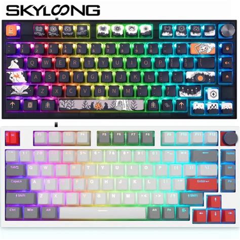Rx Wnqw Skyloong Gk Rgb Mechanical Keyboard Switch Hot Swappable Pbt Key Cap Game Wired G