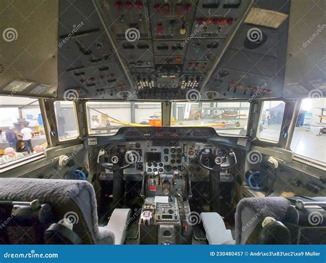 Cockpit of the Former Golden Knights F27 Fokker Friendship Aircraft at ...