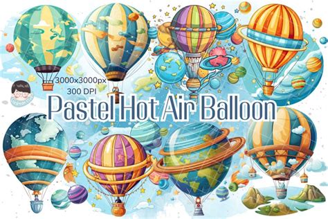 Pastel Hot Air Balloon