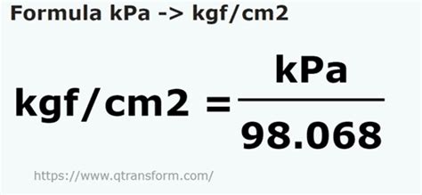 Conversão Kgf Cm2 Para Kpa