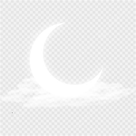 Gambar Bulan Sabit Dengan Awan Png Dan Vektor Idul Fitri Bulan Png