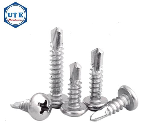 SUS304 Cross Recessed Round Head Drilling Screw China Screw And Self