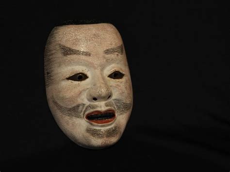 Noh mask (1) - Lacquer, Wood - Very fine noh mask, marked - - Catawiki