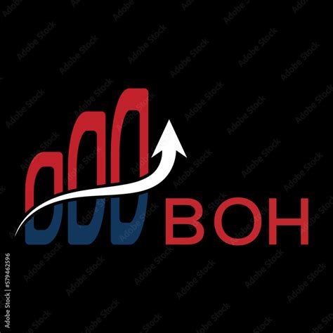 BOH letter logo.BOH Red and Blue Shield Emblem Logo Template.BOH company logo Can be used for ...