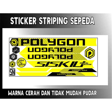 Jual Stiker Motif Bike Polet Striping Custom All Sepeda Bmx Polygon