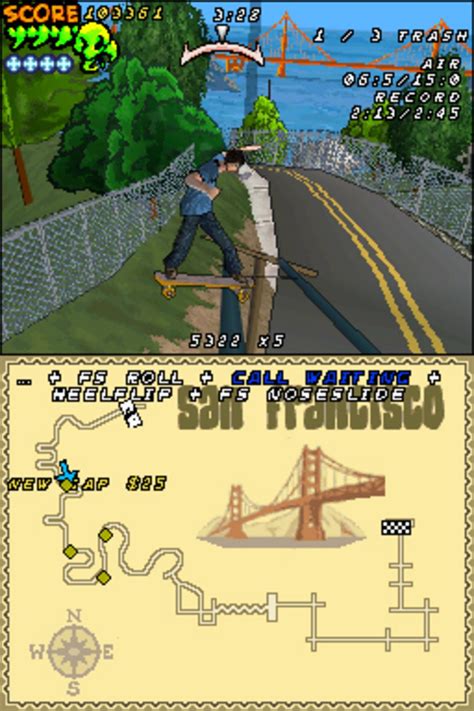 Tony Hawk S Downhill Jam DS Screenshots