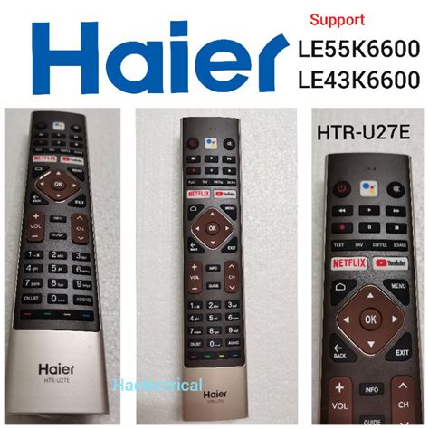 Haier Android Smart Led Tv Remote Control Htr U E Le K Le K