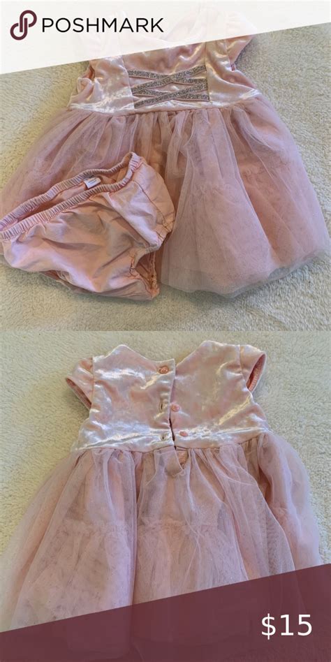 Sparkly Baby Dress Euc Pretty Sparkly Pink Baby Dress With Diaper