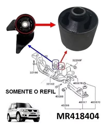 Bucha Refil Coxim Central Diferencial Pajero Tr4 Io Frete grátis