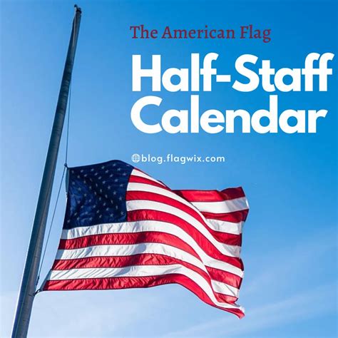 Flag Half Staff Calendar 2024 - Myrle Ortensia