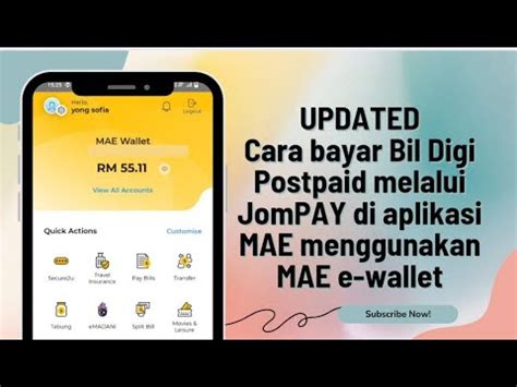 Updated Cara Bayar Bil Digi Postpaid Online Melalui Jompay Di Aplikasi