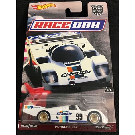 風火輪 hot wheels race day 保時捷 porsche 962 gredy 99 波子 精裝 膠胎 蝦皮購物
