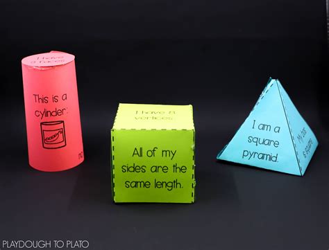 3D Shapes Activity Pack - Playdough To Plato