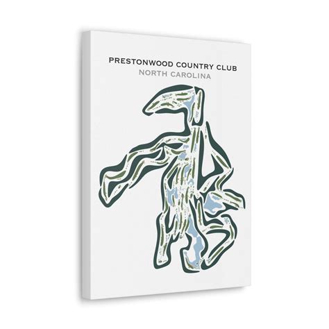 Prestonwood Country Club, North Carolina Printed Golf Courses Online ...