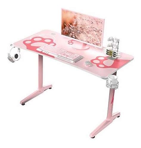 Escritorio Ergonómico Rosa Para Juegos Eureka De 47 Pulgadas Envío gratis