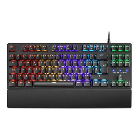 Teclado Mecanico Compacto Tkl Mars Gaming Mkxtkl Switch Azul Outemu Sq