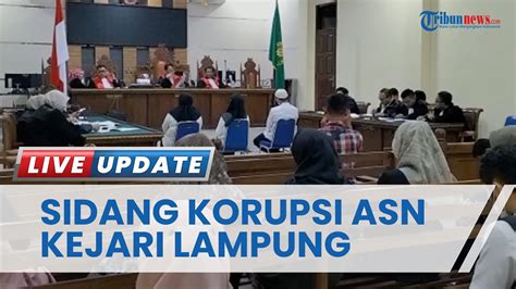 3 Staf Kejari Bandar Lampung Jalani Sidang Perdana Korupsi Tukin Rp 4 1