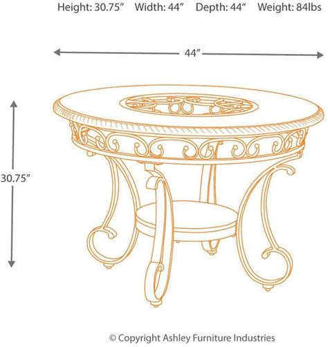 Signature Design By Ashley® Glambrey Brown Dining Table Miskelly Furniture