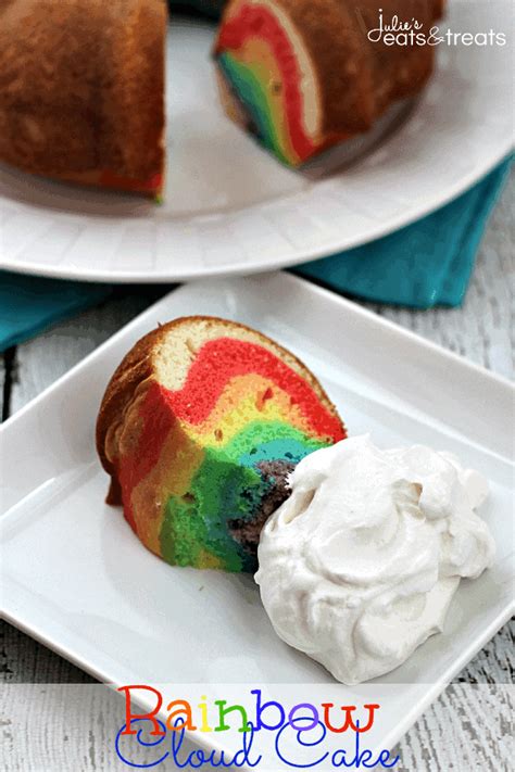 Rainbow Cloud Cake - Julie's Eats & Treats