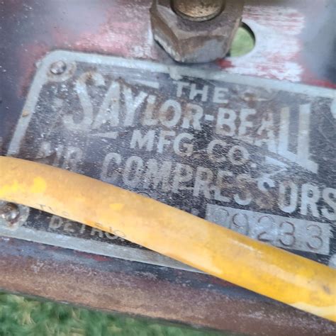 Vintage Air Compressor Saylor Beall Model Kc Ebay