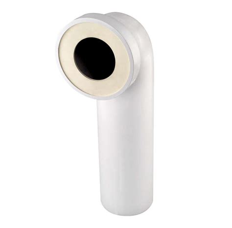 Pipe W C coudée rigide longue mâle en PVC blanc Diam 100 mm BigMat