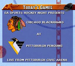 Screenshot of NHL 96 (SNES, 1995) - MobyGames