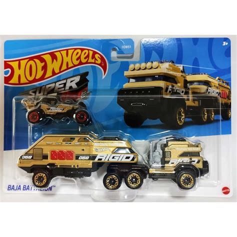 Hot Wheels Super Rigs Baja Battalion Mattel Shopee Brasil