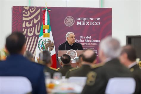 Amlo Y C Spedes Encabezan Ceremonia Por El D A Del Ej Rcito El