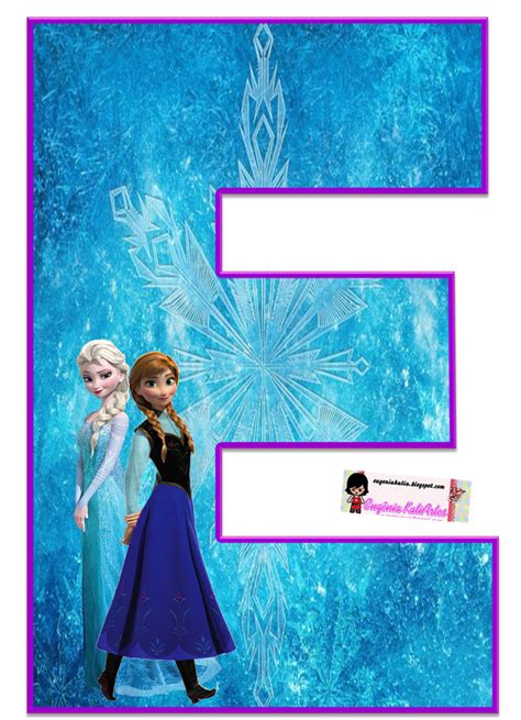 Frozen Bello Alfabeto Gratis De Elsa Y Ana Oh My Alfabetos