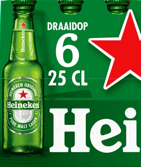 Bier Aanbieding Heineken Sixpack 6x0 25 Bij Albert Heijn Biernet Nl