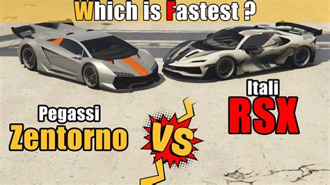 Itali Rsx Vs Pegassi Zentorno Gta Online Car Comparison Youtube