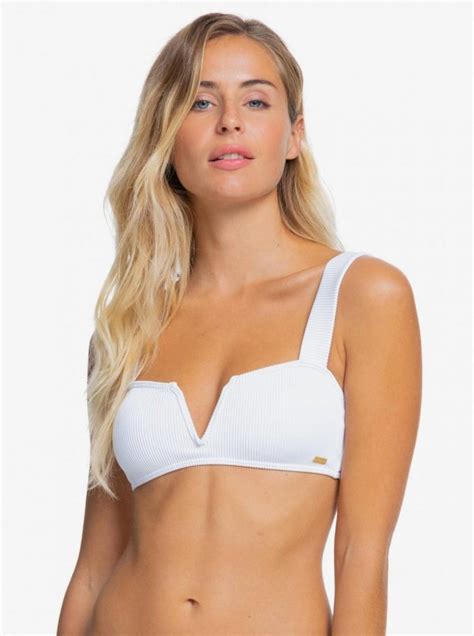 Roxy Mind Of Freedom Haut De Bikini Bright White Bikinis Femme