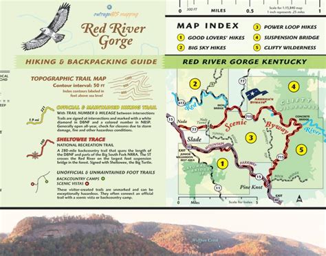 Red River Gorge Backpacking Map